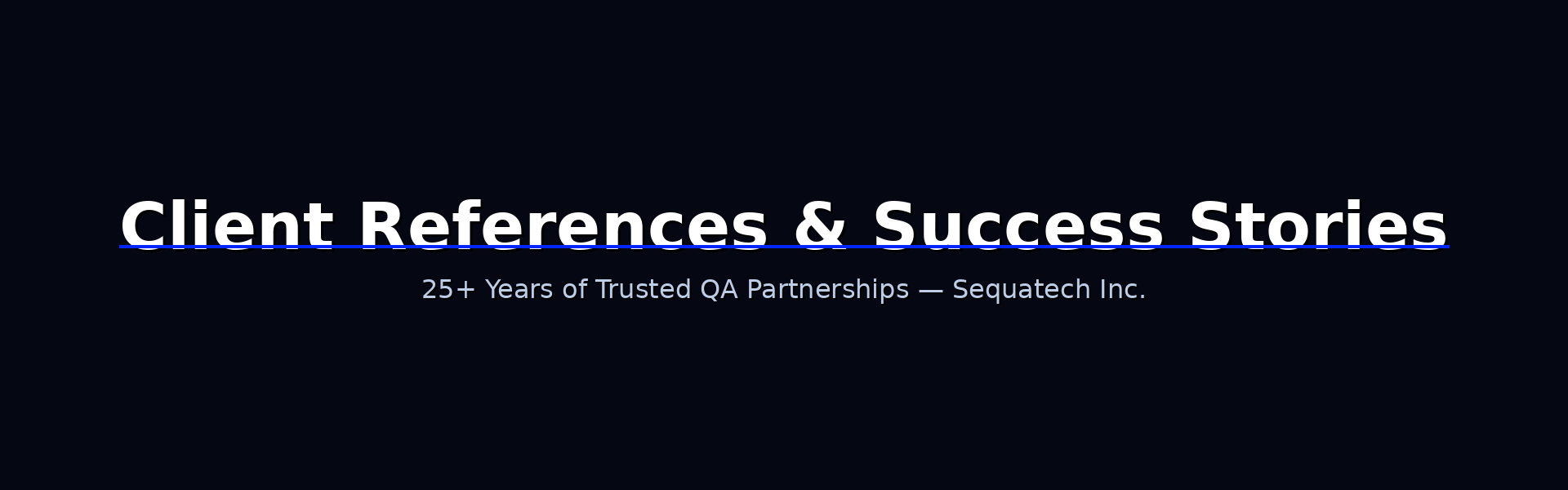 Client References & Success Stories